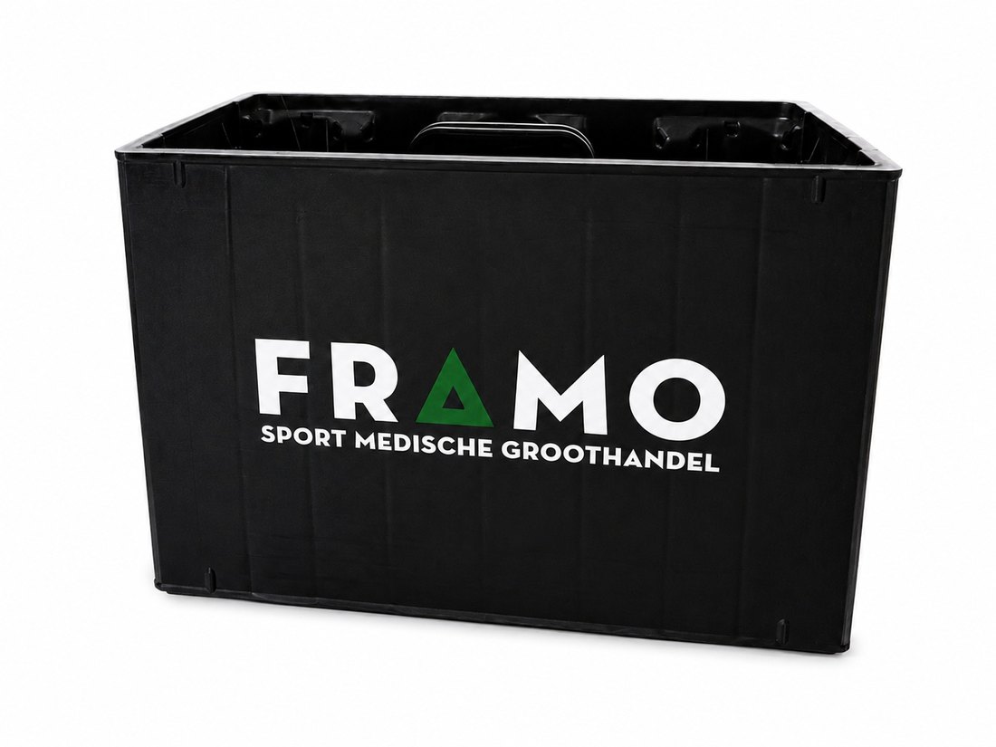 Zwarte FRAMO bidonkrat voor tien passende bidons